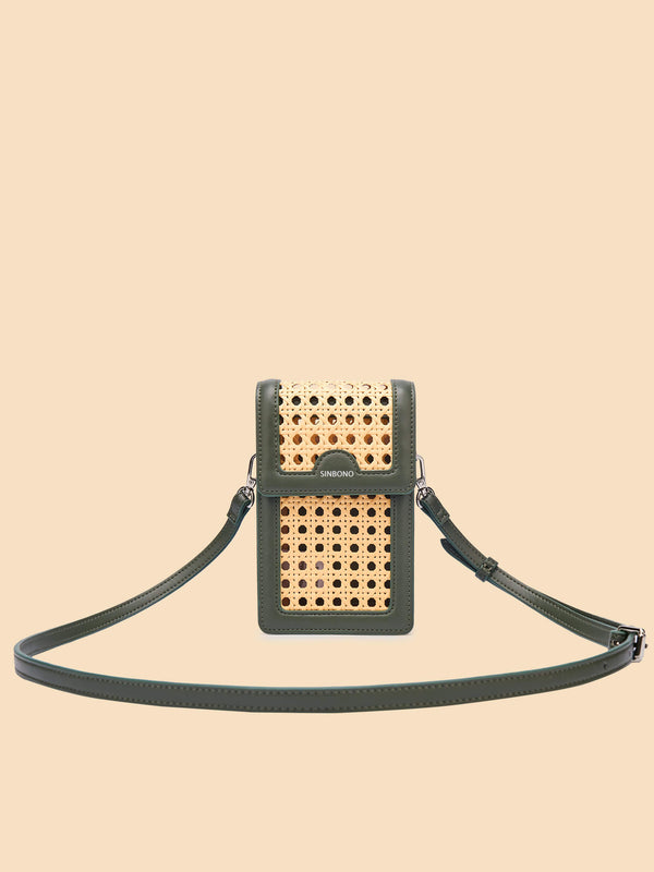 SINBONO Vera Crossbody Wallet Phone Bag Green